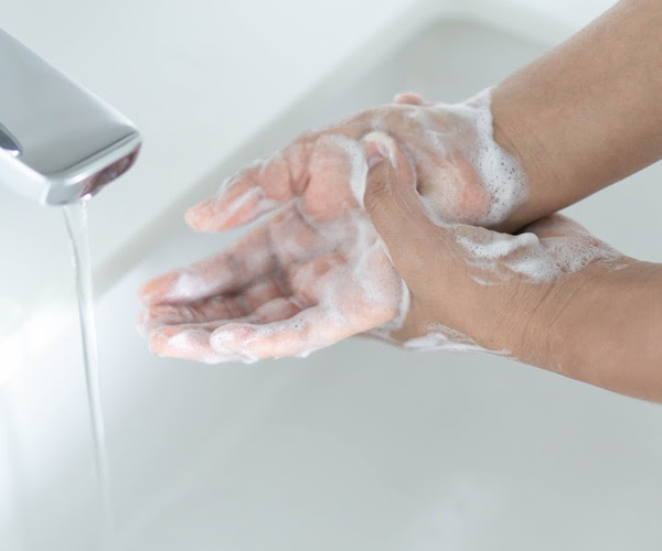 wash hands