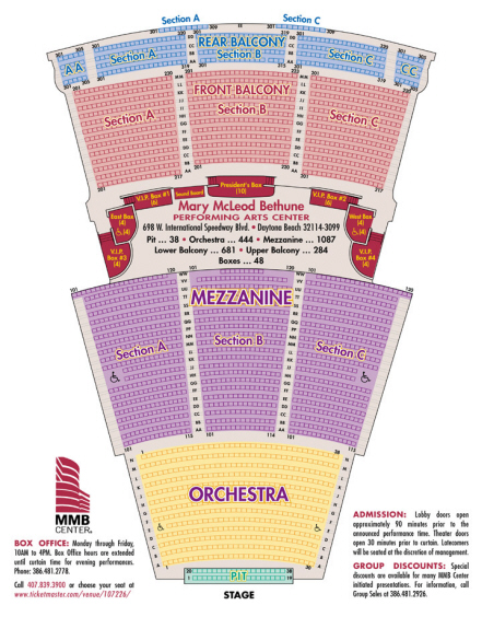 PAC Seating Chart