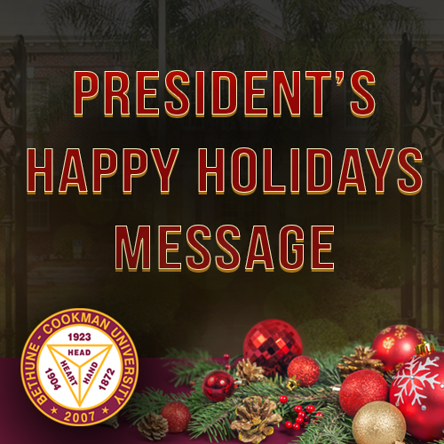 President&rsquo;s Happy Holidays Message 2023